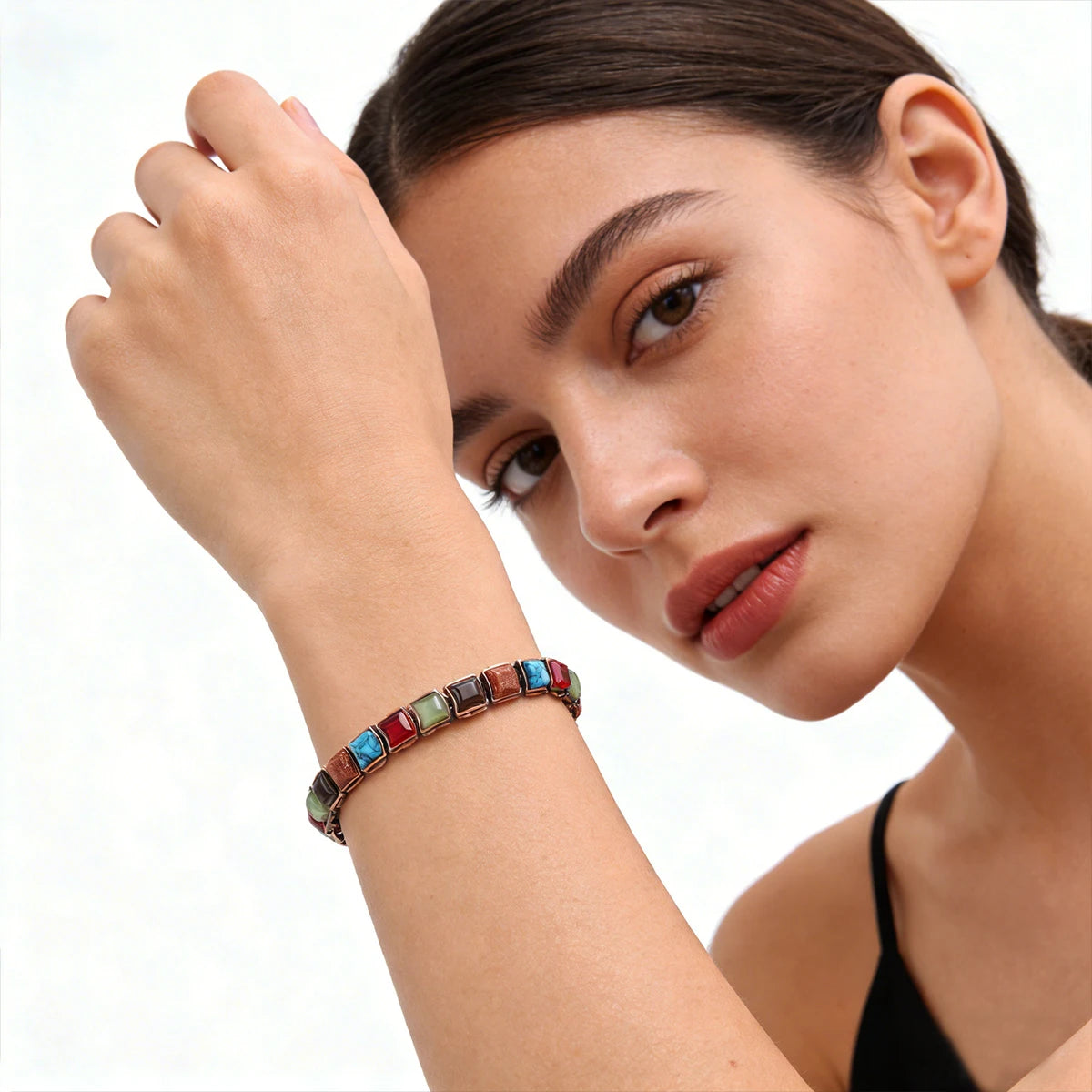 NewLife - Magnetic Adjustable Turquoise Copper Bracelet