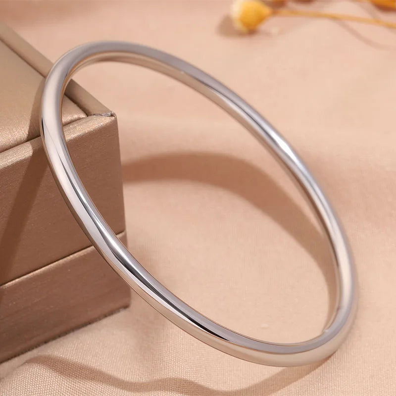 REBEL Stainless Inoxydable Stainless Steel 18K Gold Plated Roman Women Fashion Jewelry Bracelets Bangles