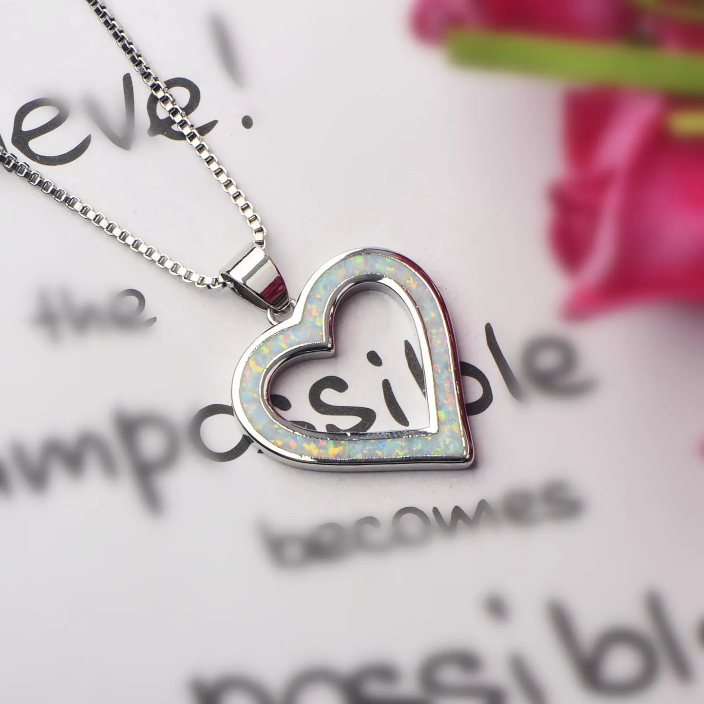 Minimalist Open Heart Pendant Aobao Versatile Fashion Accessory for Every Occasion