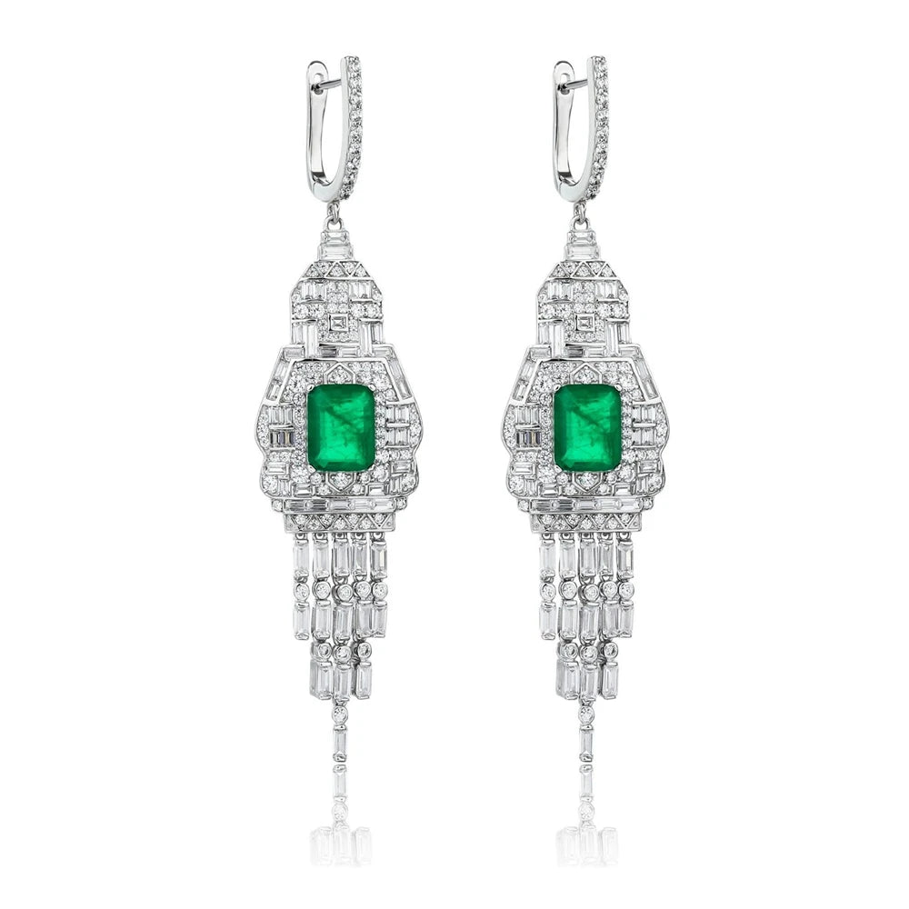 MUSHAN Jewelry Factory S925 Sterling Silver Stud Earrings With High End Feel Electroplated Gold High Carbon Diamond