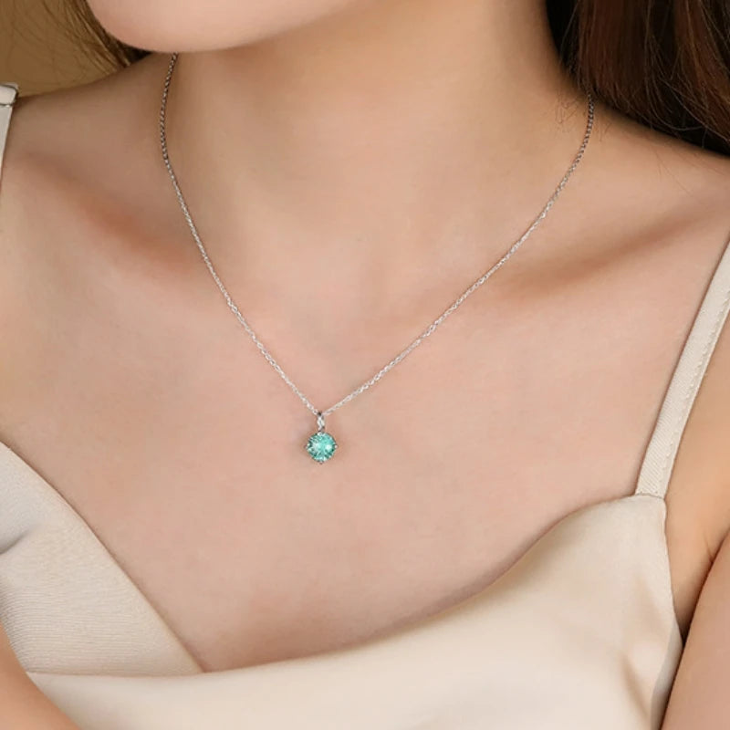 S&S Aqua Blue Zircon 925 Silver Jewellery Set | Fireworks Cut Rhodium Plated Ring, Necklace & Earrings | S&S Collection