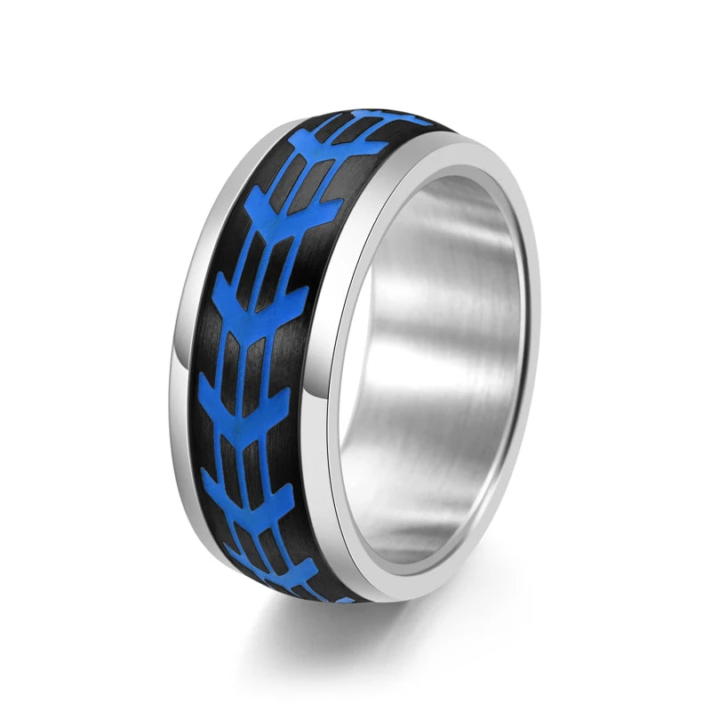 NEWLiFE REBEL Highline Mark Ring in Stainless Steel