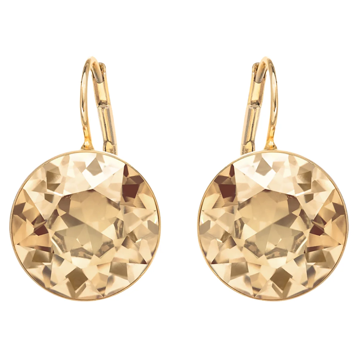 S&S Luxury Vintage Brass Zircon Sparkling Drop Earrings Elegant High-End Jewelry for Women for Parties & Special Occasions