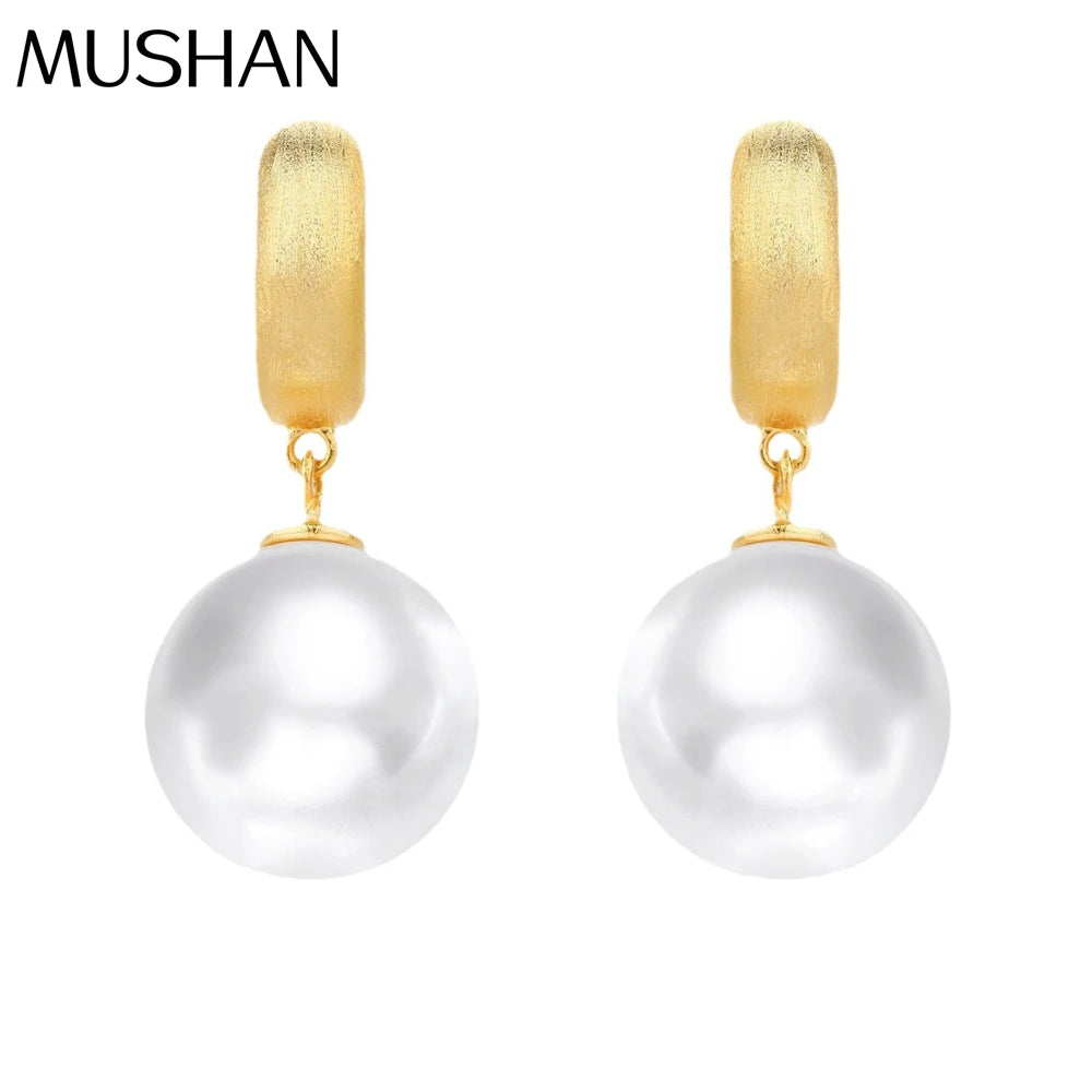 MUSHAN Jewelry Factory 925 Sterling Silver Earrings for Women Earrings Exude Sense of Light Luxury Sophistication and Simplicity