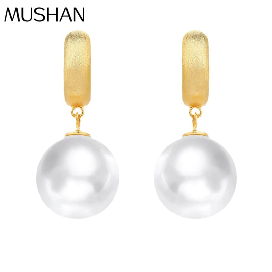 MUSHAN Jewelry Factory 925 Sterling Silver Earrings for Women Earrings Exude Sense of Light Luxury Sophistication and Simplicity
