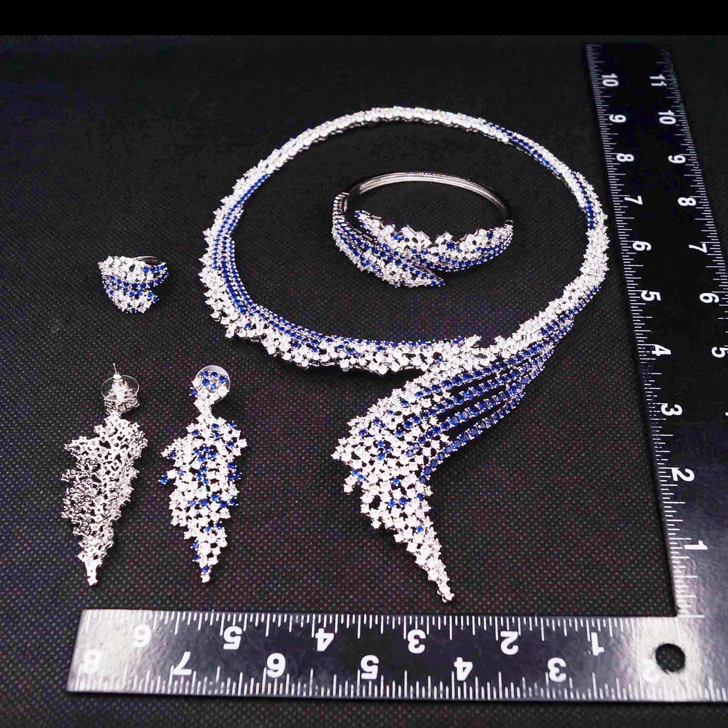 Zhuerrui American High Quality Gold Brass Jewelry Set Cheap Wedding Bridal Jewelry Sets Hot Selling Customized Luxury HZ23200167