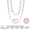 BiG-BOSS Fast Shipping SC Cable Figaro Rope Paperclip Cuban Curb Link Chains Necklace Fine Jewelry 925 Silver Chains for Men Women