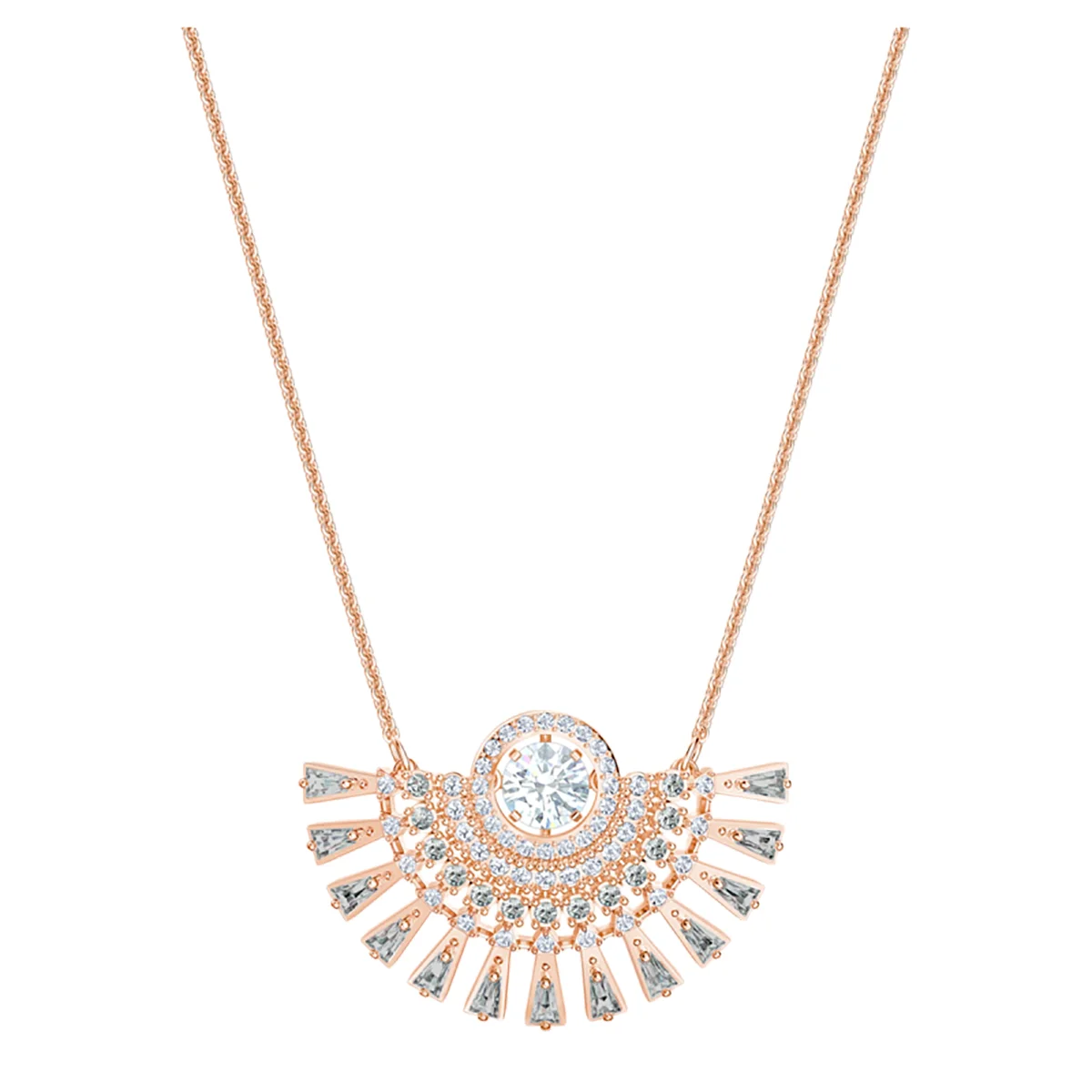 S&S Timeless Luxury Jewelry Necklace with Remarkable Texture and Brilliant Glow, Enhances Your Grace at All Formal Events.