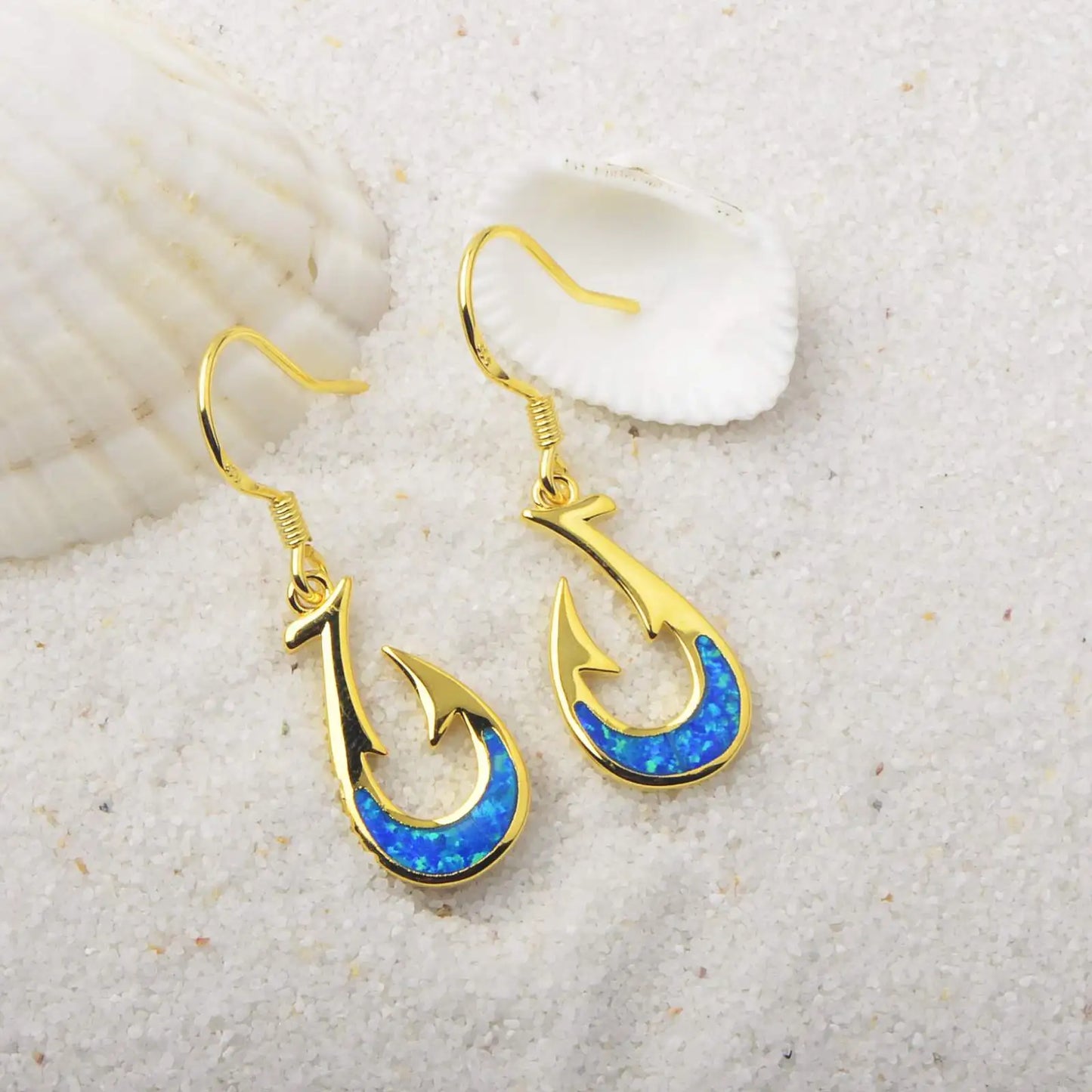 Vibrant Cluster Opal Fishhook Earrings  Accent  Beach-Chic Jewelry Bulk Gifts
