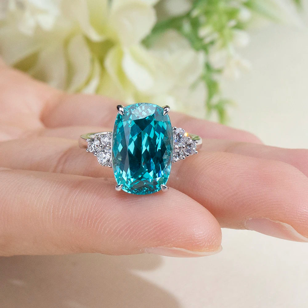 Messi Jewelry MSR-2149 Fashionable Design 10k Gold Oval Shape Lab Grown Gemstone Ring