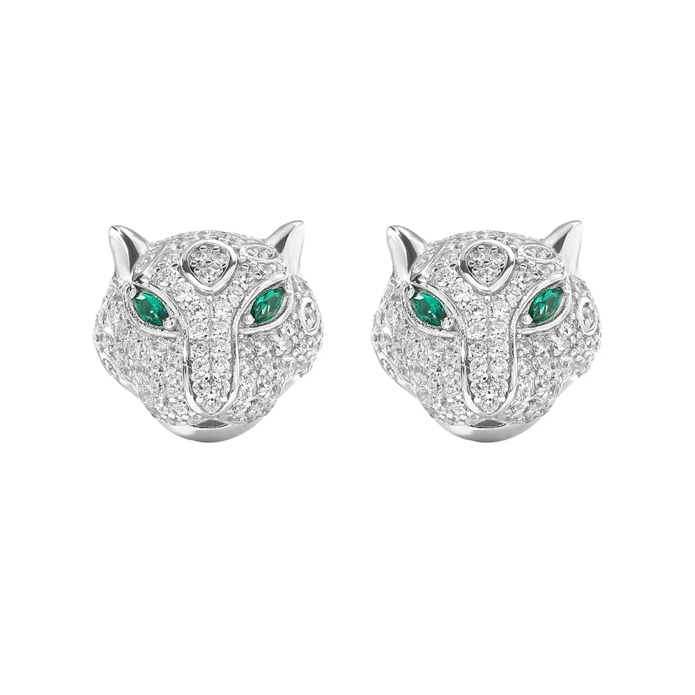 MUSHAN Jewelry Factory S925 Sterling Silver Stud Earrings High End Electroplated Gold High Carbon Diamond Jewelry