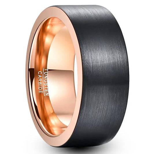 NEWLiFE REBEL Gesture Rhythm 8mm Ring in Tungsten