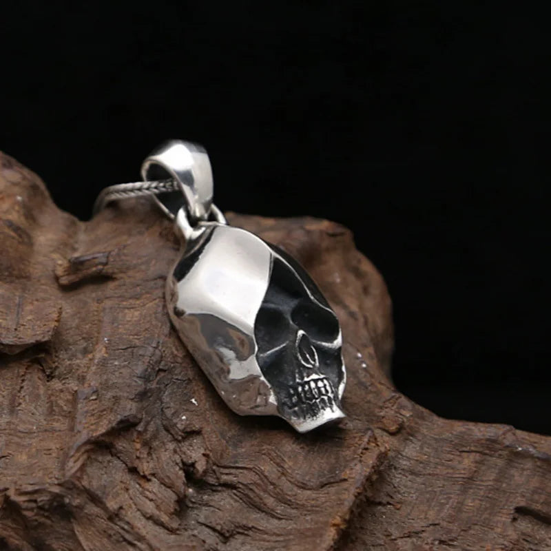 BiG-BOSS BOCAI S925 Sterling Silver Pendants for Men Retro Creative Assassin Rock Skull Charm Amulet Hi-Hop Punk Fashion Fine Jewelry