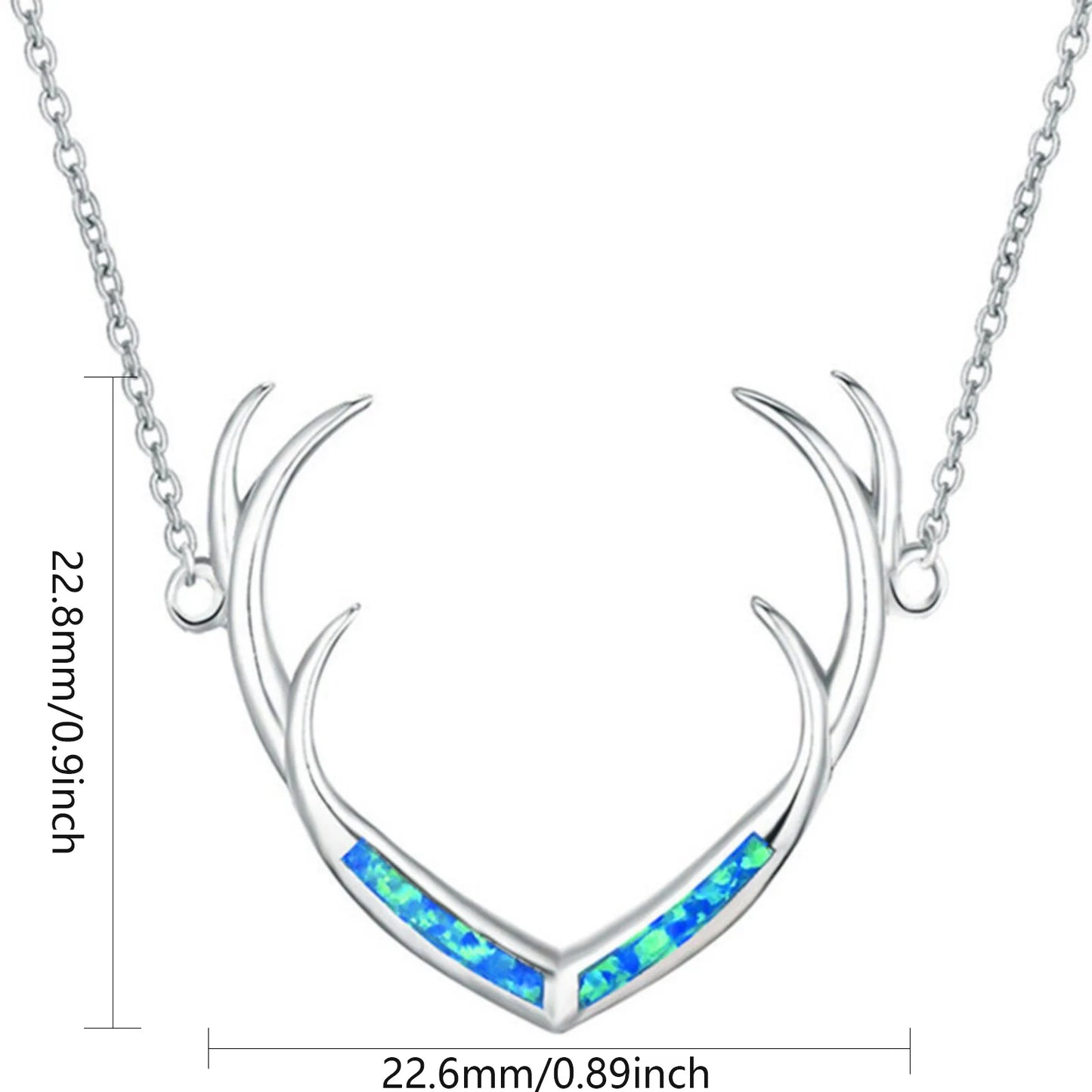 Ins TikTok Trendy Opal Reindeer Pendant - Hawaiian Beach Aesthetic Necklace Wholesale