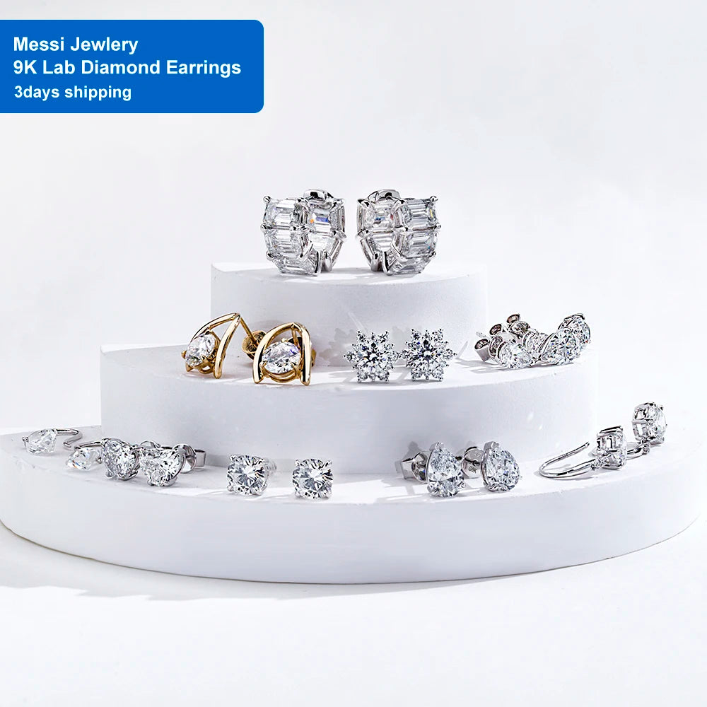 Gemfiori Messi Jewelry MSR-1540 Luxury 925 Silver Stackable Round Ring Lab Gemstone Ring