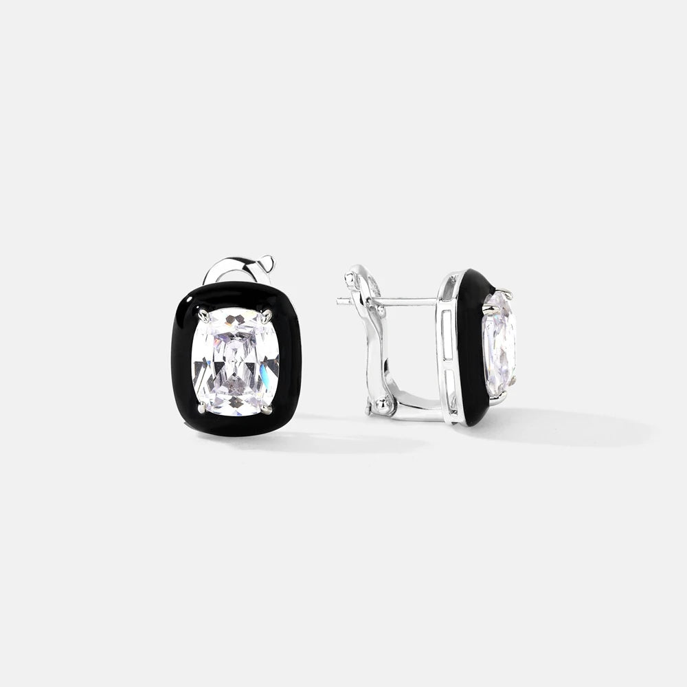 MUSHAN Jewelry Factory 925 Sterling Silver Earrings for Women Niche Light Luxury and High End Look Set With High Carbon Diamonds