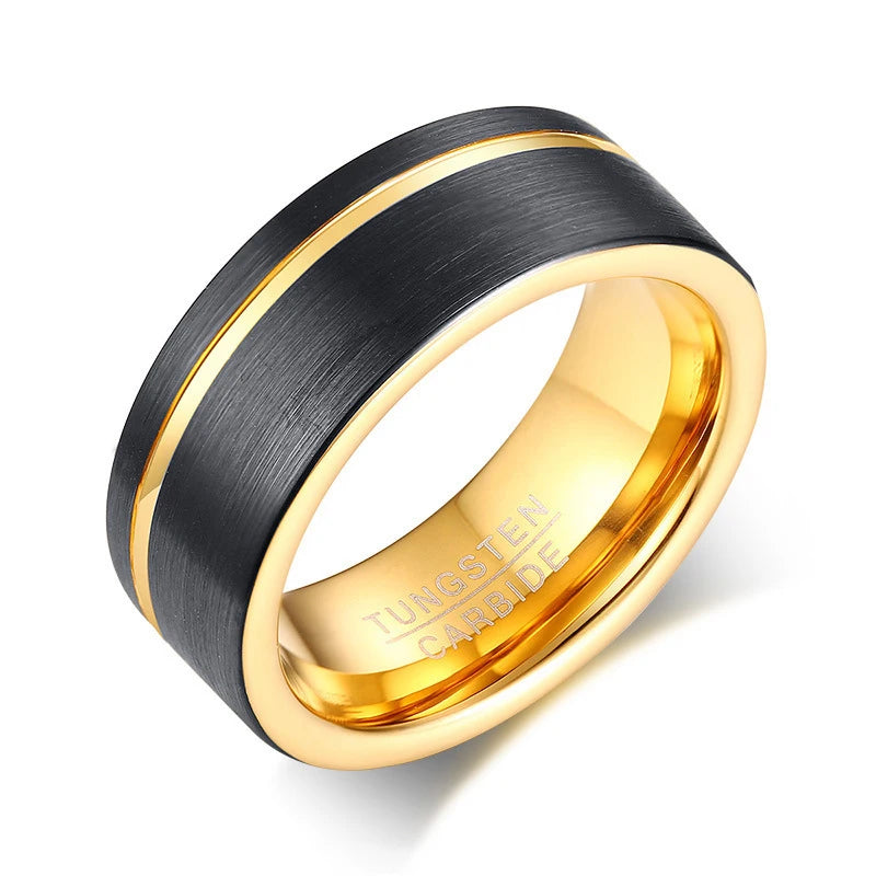 NEWLiFE REBEL Balance Passage 8mm Ring in Tungsten