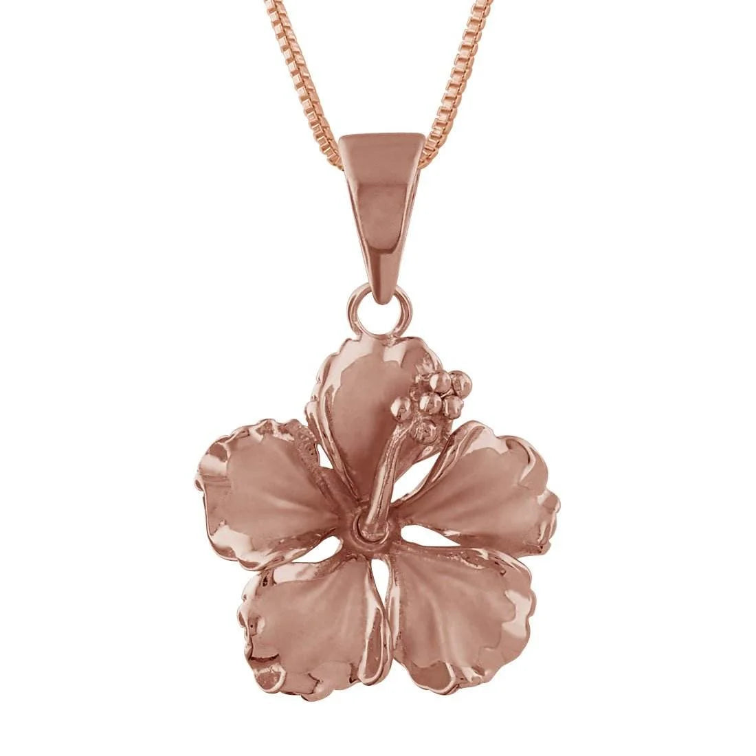 Hawaii Jewelry Orchid Flower Necklace Pendant-Copper Sweater Chain Link Chain Wholesale Jewelry