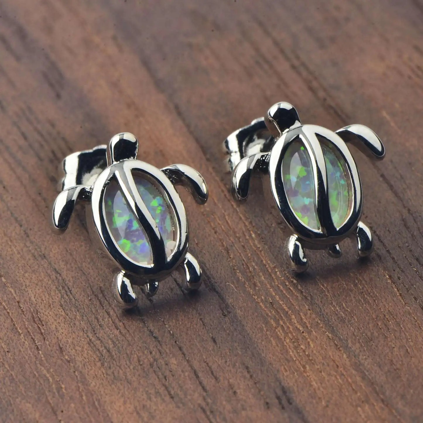 Aobao Water drop-shaped alloy sea turtle earrings