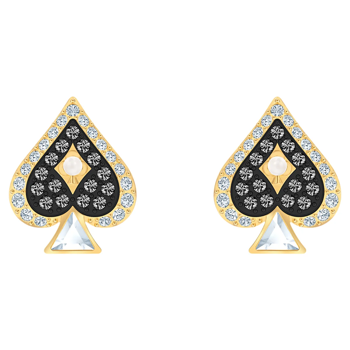 S&S Elite Style Luxury Vintage Stud Earrings Copper Zircon Long-Lasting Shine High-Grade Jewelry for Ladies Gift Collection