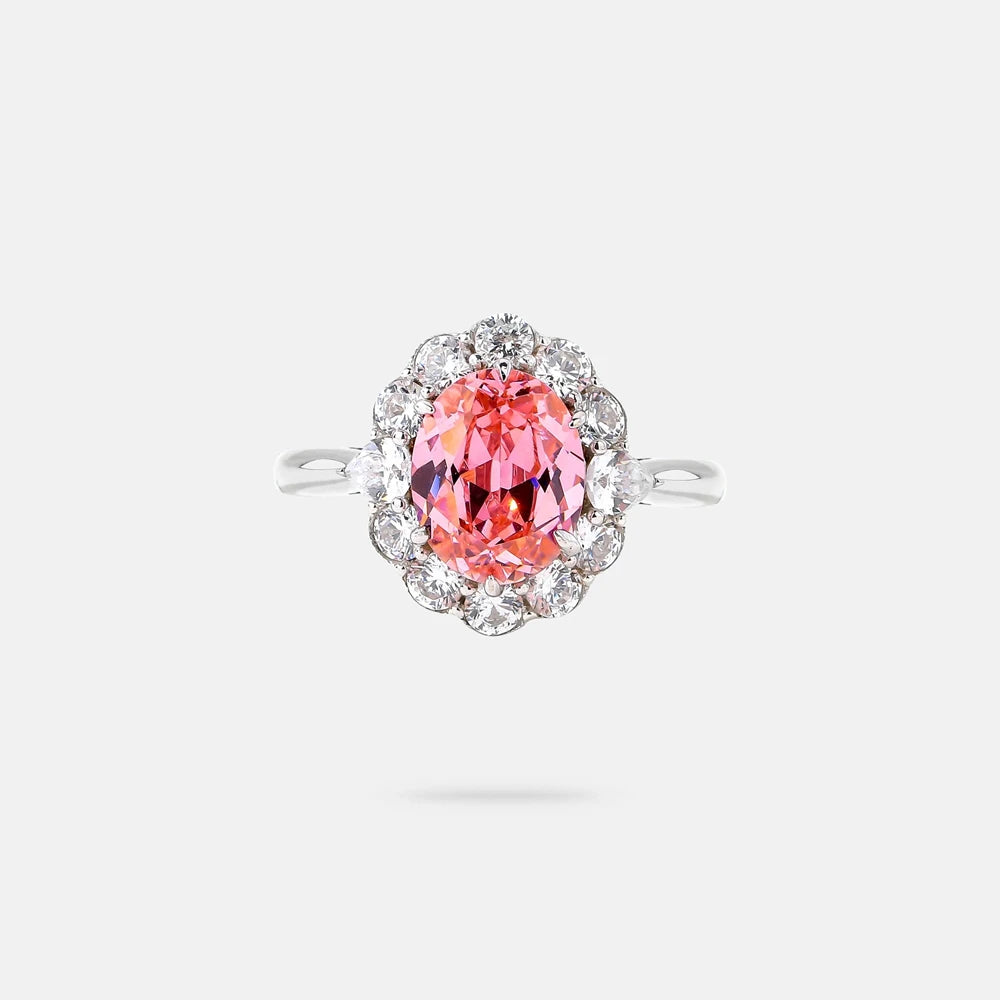 MuShan Jewelry Factory S925 Sterling Silver Ring High End Electroplated Gold High Carbon Diamond Cross Border Bestseller Jewelry