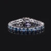 ArtistA Abiding OEM ODM Colored Gemstone 5MM 7IN 11g 925 Silver Garnet Citrine Peridot Topaz Natural Gemstone Tennis Bracelet