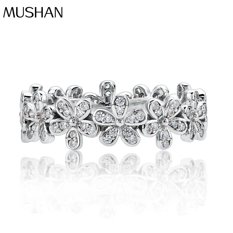 SILVERELLI Little Daisy Zircon Ring | 925 Sterling Silver | Multi-Plated