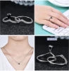 ArtistA C8141 Abiding Exquisite Natural Colored Gemstone Genuine Peridot Garnet Swiss Blue Topaz 925 Silver Rings Necklace Jewelry Set