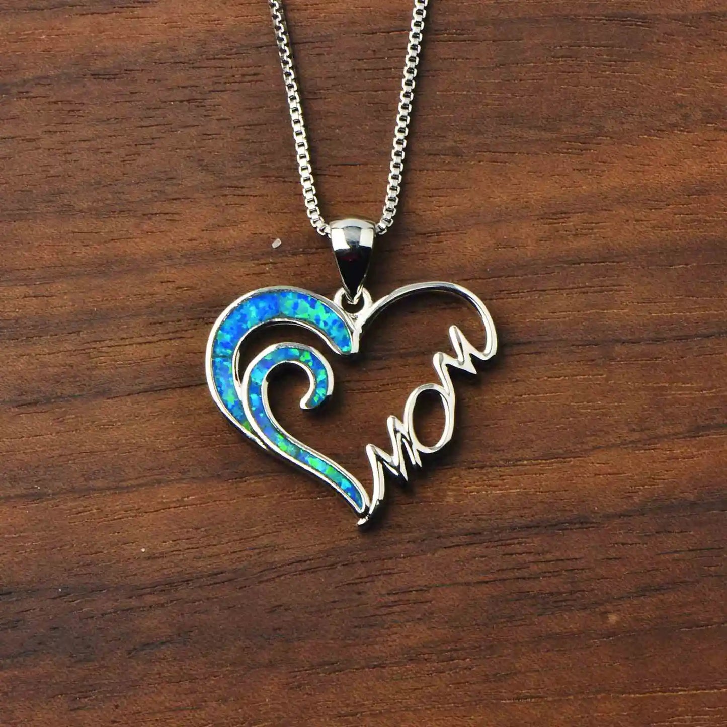 Chic Heart Shape Necklace Aobao Decorative Inlaid Pendant Fashion Jewelry