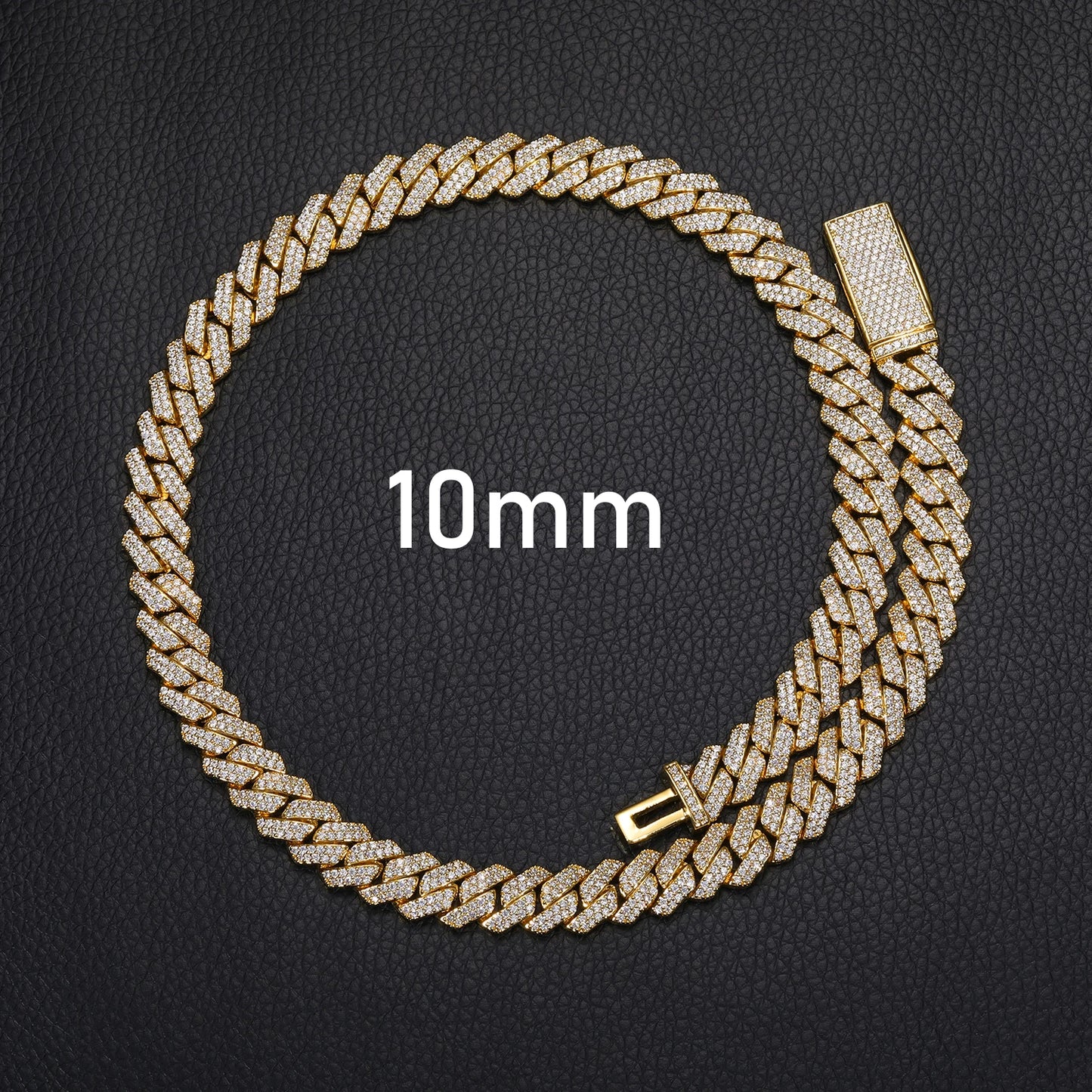 High Quality Cubana Hip Hop Jewelry 6-20mm 925 Sterling Silver VVS Moissanite Diamond Iced Out Cuban Link Chain Necklace for Men
