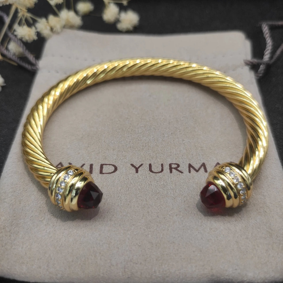 FASHIONISTA DY High-Quality 7mm Gold-Plated Diamond-Set Fashion Bracelet, Unisex Silver-Plated Diamond-Set Bracelet, Jewelry