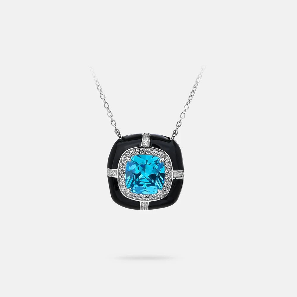 MUSHAN Jewelry Factory S925 Silver Necklace Electroplated White Gold Light Luxury Original Design