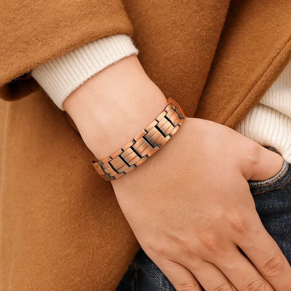 NewLife - Magnetic Geometric Pure Copper Chain Bracelet