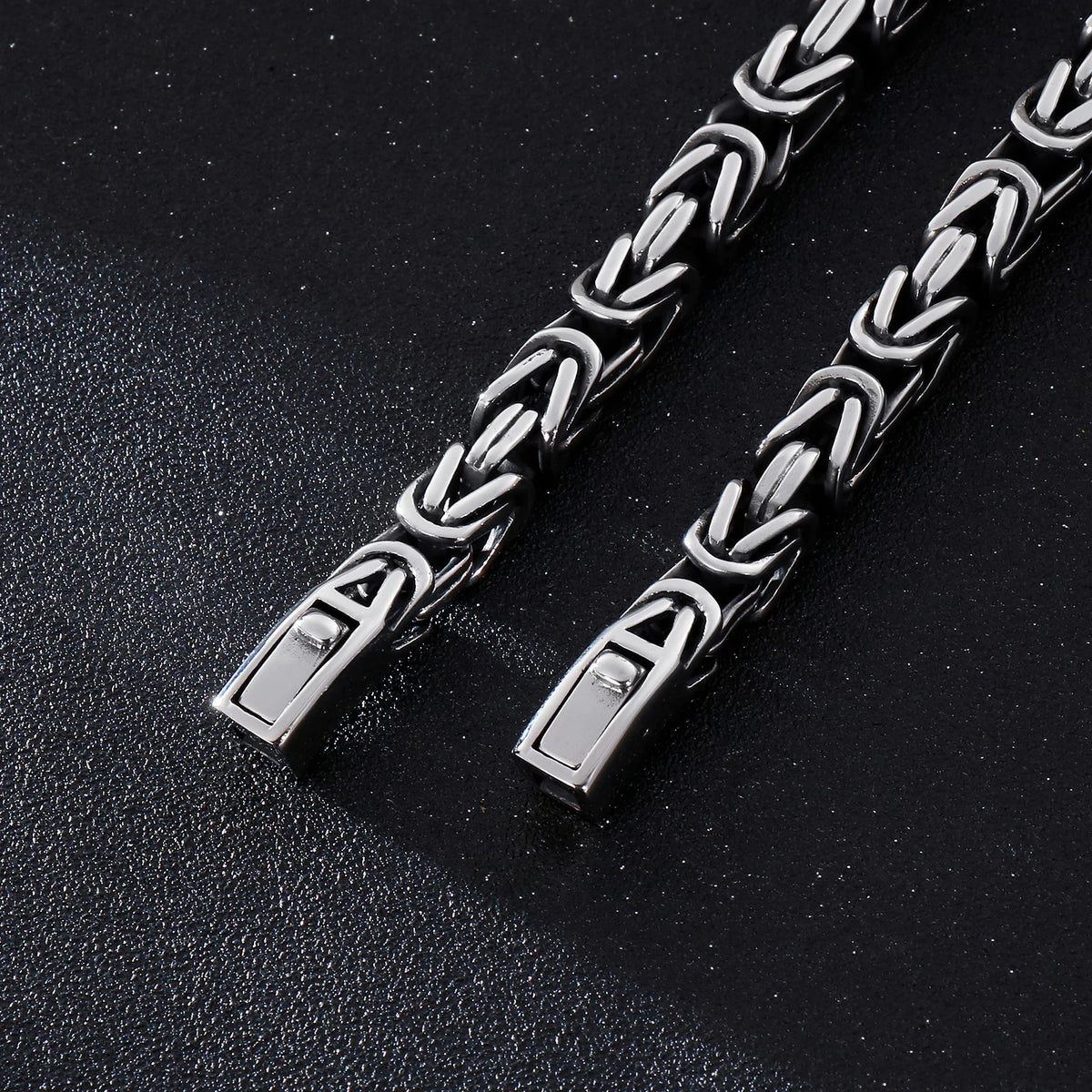 REBEL VIKING Multi-Layer Bracelet & Necklace Set – Silver Plated