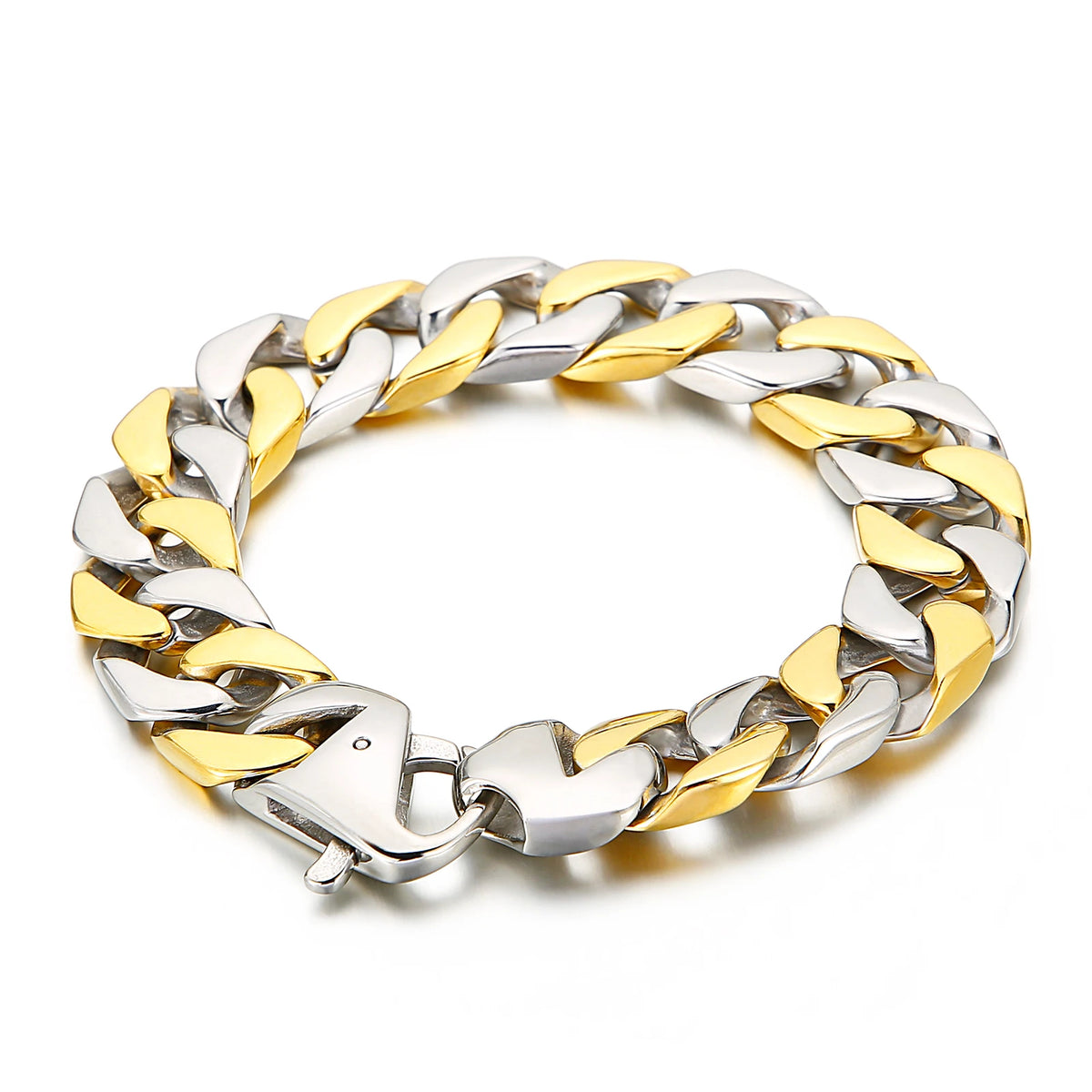 KALEN Punk Stainless Steel Intermediate Gold Jewelry Bracelet