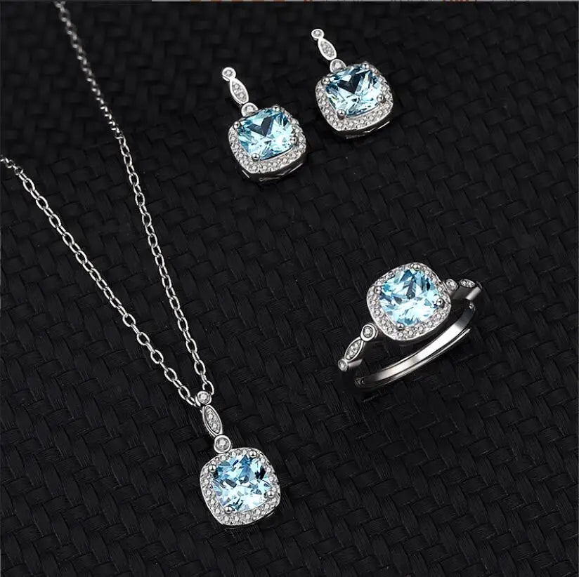 ArtistA Set Silver 925 Crystal for Woman Trendy