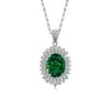 New Arrival 925 Silver Fine Jewelry Set High Quality Fashion Gemstone Adjustable Colorful Pendant Necklace for Women Gifts