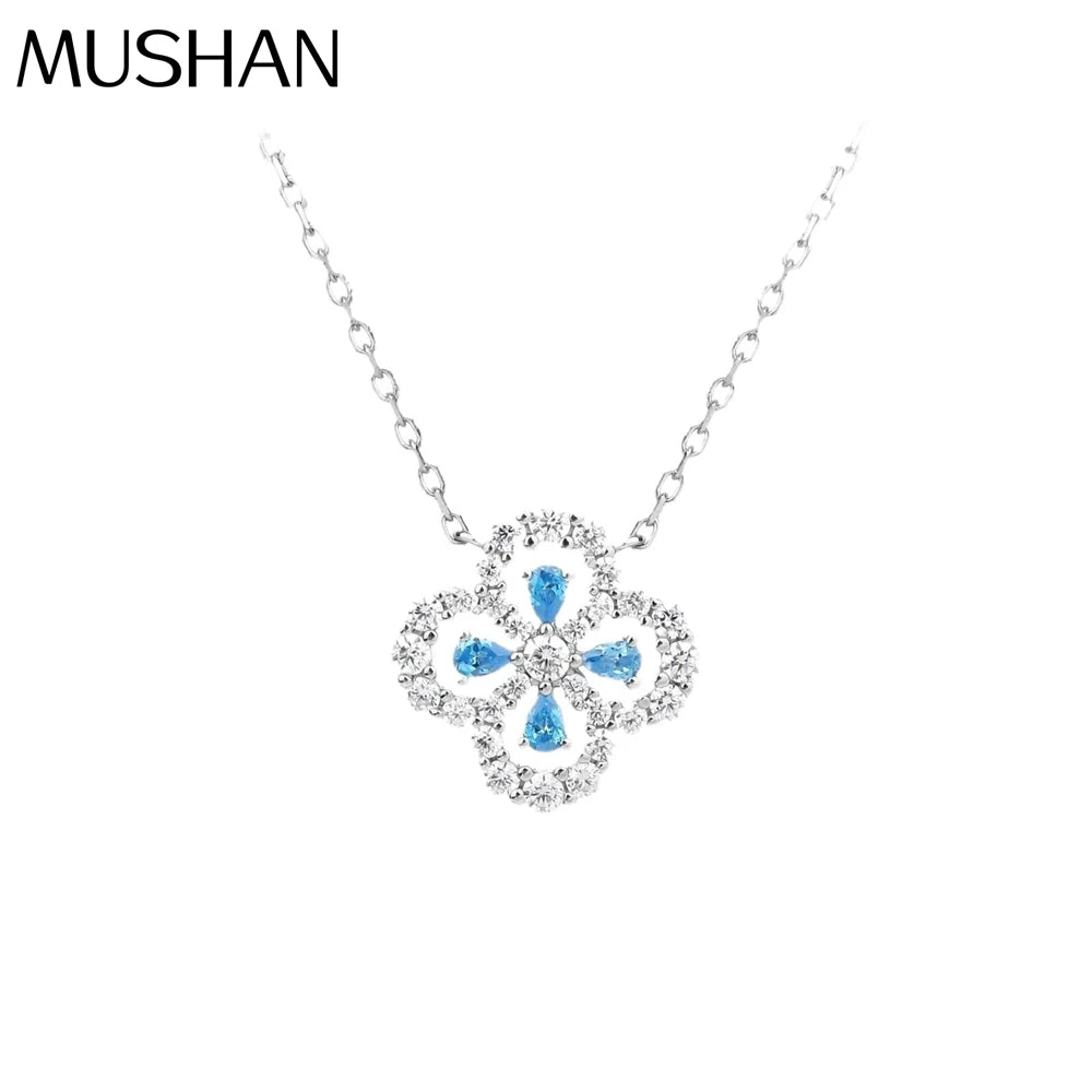 MUSHAN Jewelry Factory S925 Sterling Silver Classic Four Leaf Clover Charm Necklace Women High End 18K Gold Plated O Chain High