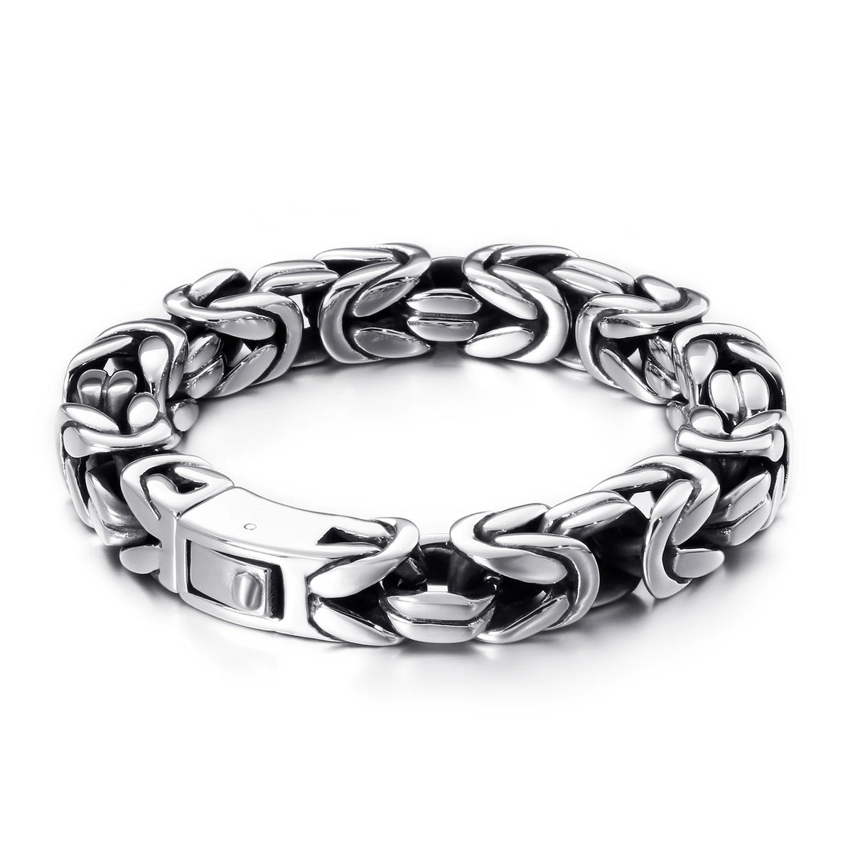 REBEL Hip-hop Charm Bracelet and Necklace Stainless Sets Men