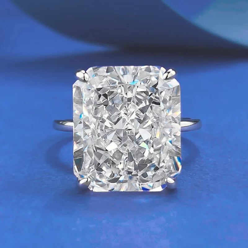 Trendy Design 925 Sterling Silver 5A 8A Cubic Zirconia Ring Engagement Wedding Rings Custom Fine Jewelry Manufacturing Supplies
