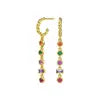 Wholesale Customized Dainty Earring Cz Diamond Jewelry Sterling Silver Earrings 925 Silver Jewelry 18k Gold Ear Loops