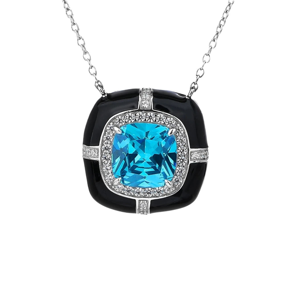 MUSHAN Jewelry Factory S925 Silver Necklace Electroplated White Gold Light Luxury Original Design
