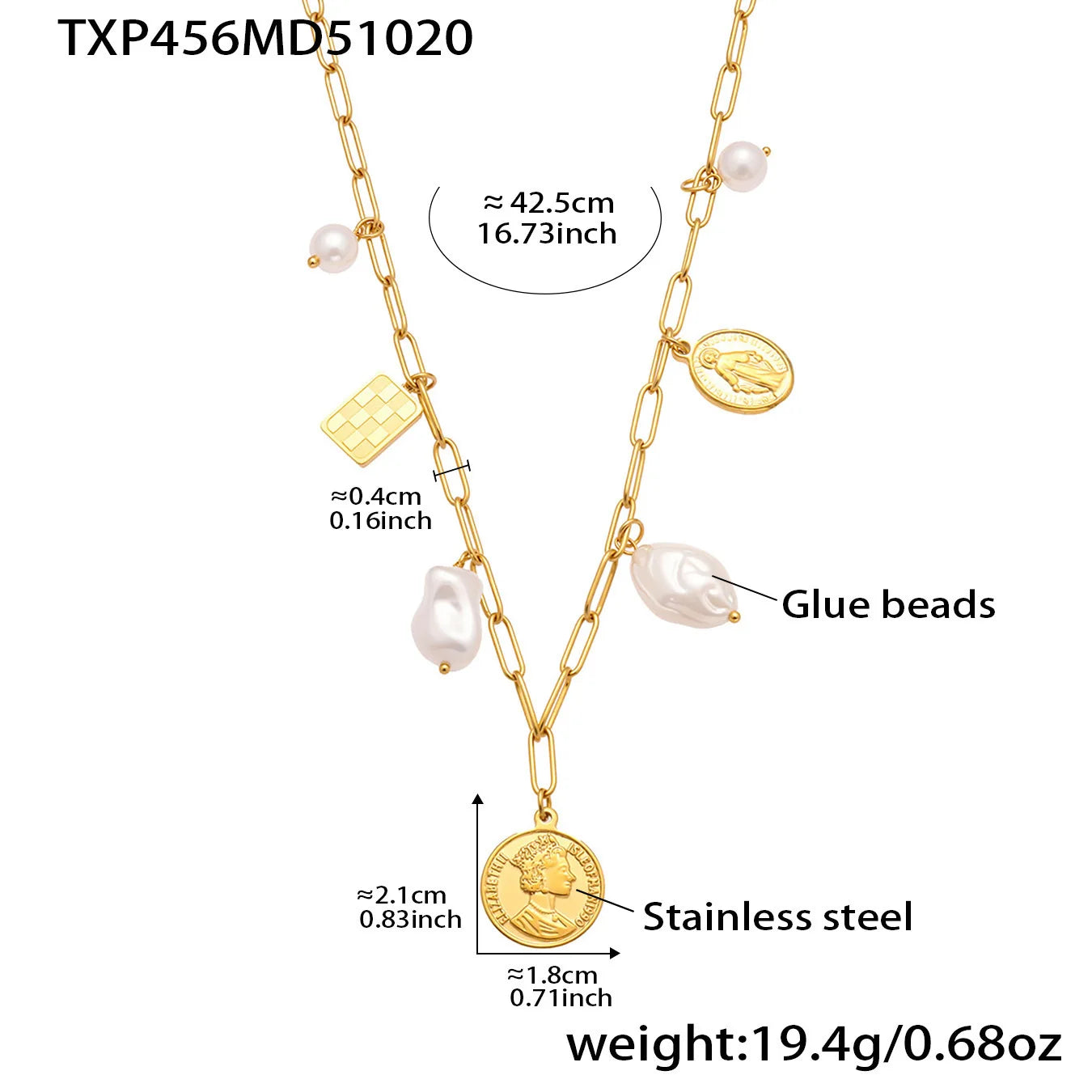 DIY Charm Buckle Necklace & Bracelet | 18K Gold Plated Stainless Steel Customisable Fashion Jewellery