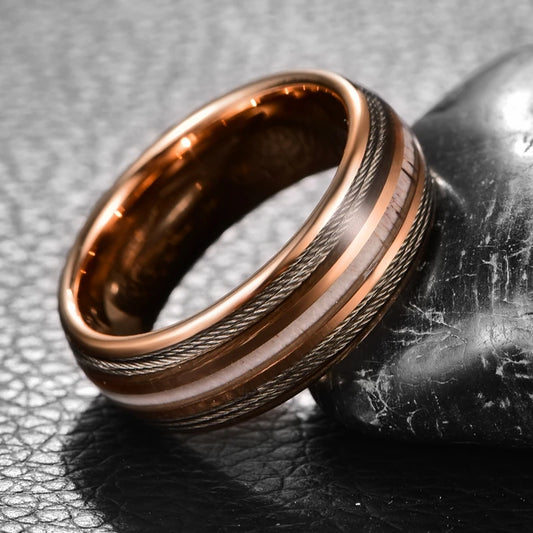 NEWLiFE REBEL 8mm Cluster Ring in Tungsten