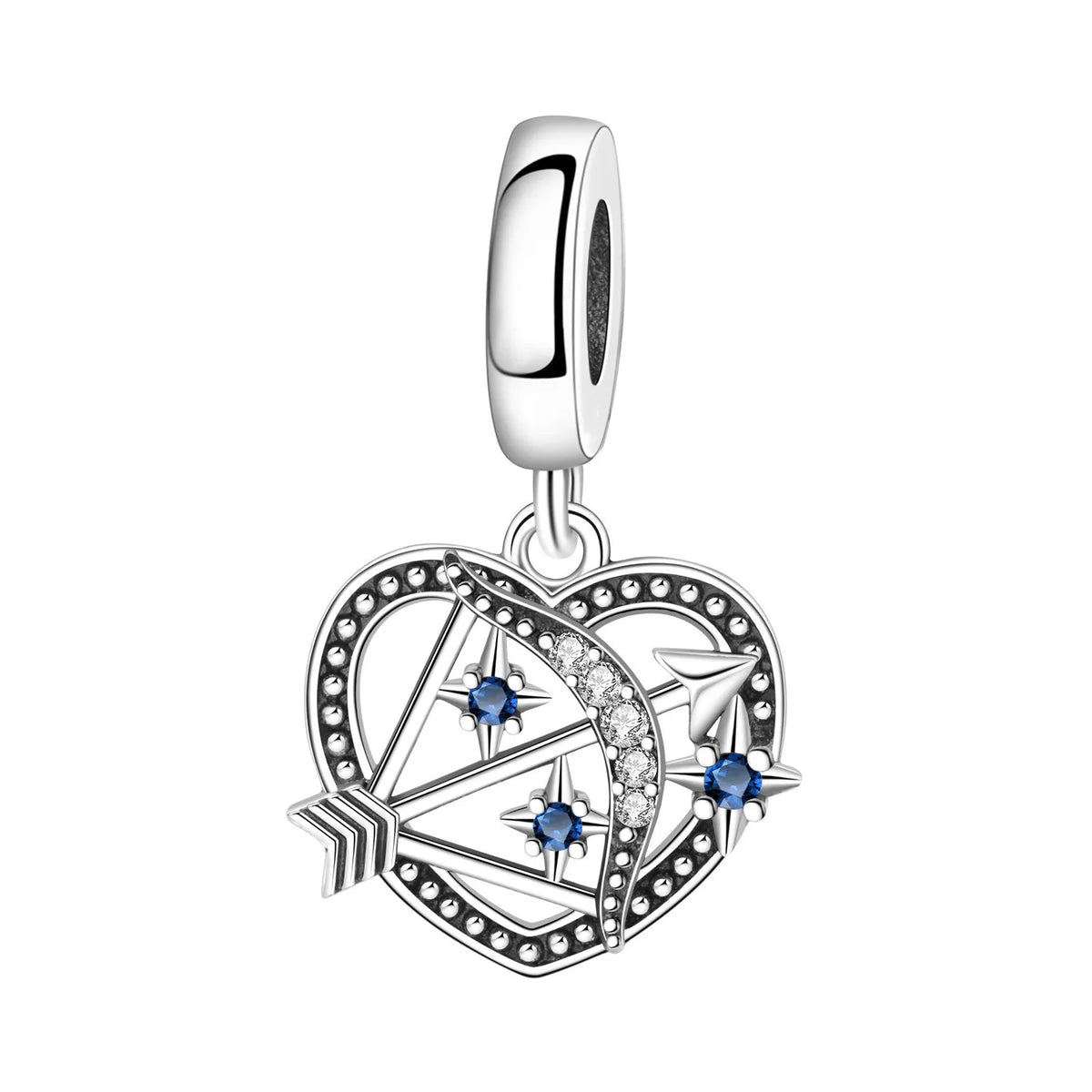 S&S Love-Themed Charm Pendant Collection | Silver Plated Alloy | 16 Designs | Bracelet & Necklace Charms | S&S Collection