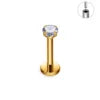ASTM F136 Titanium Multi Color Zirconia Stud Earrings Nose Lip Ear Cartilage Rings Body Piercing Jewelry