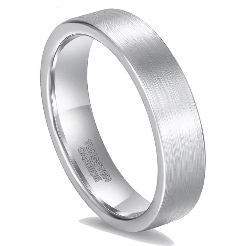REBEL Brushed Rose Gold-Plated Tungsten Carbide Ring