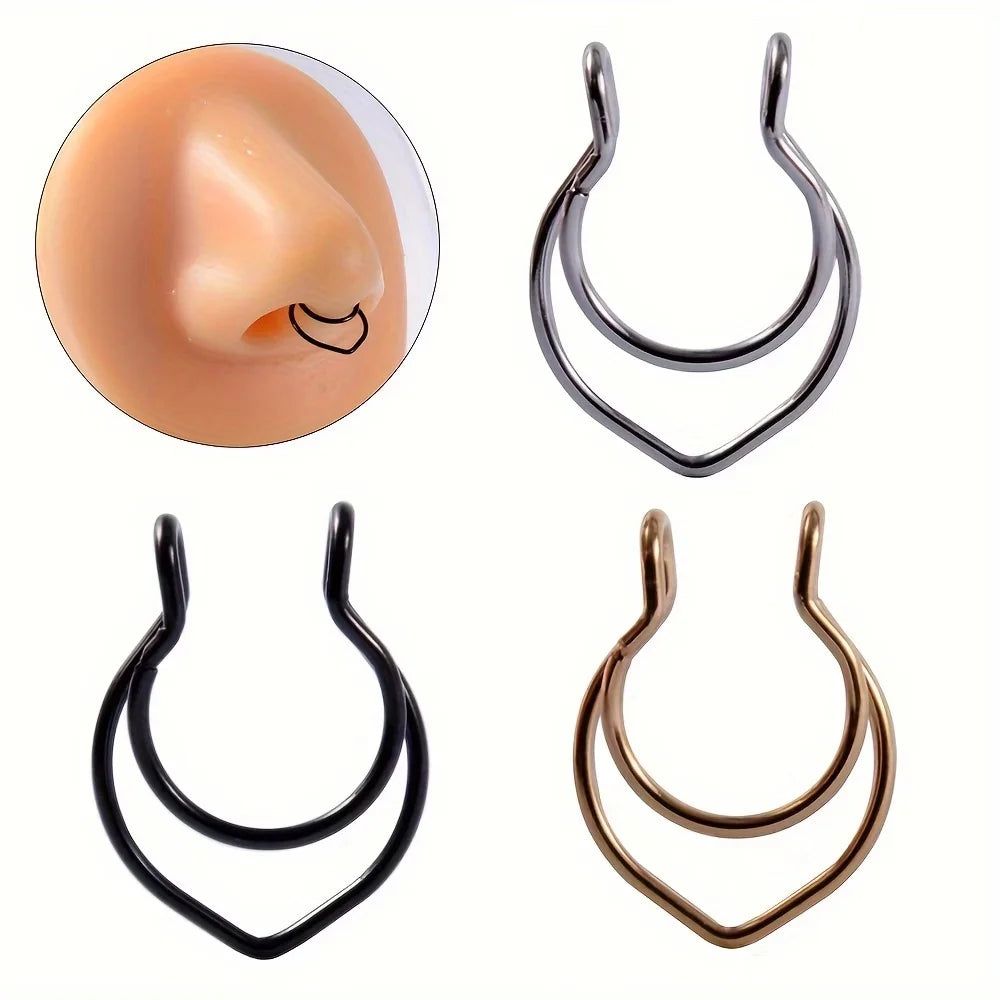 S&S 28-Piece Boho Nose Ring Set | Stainless Steel Mixed Colours