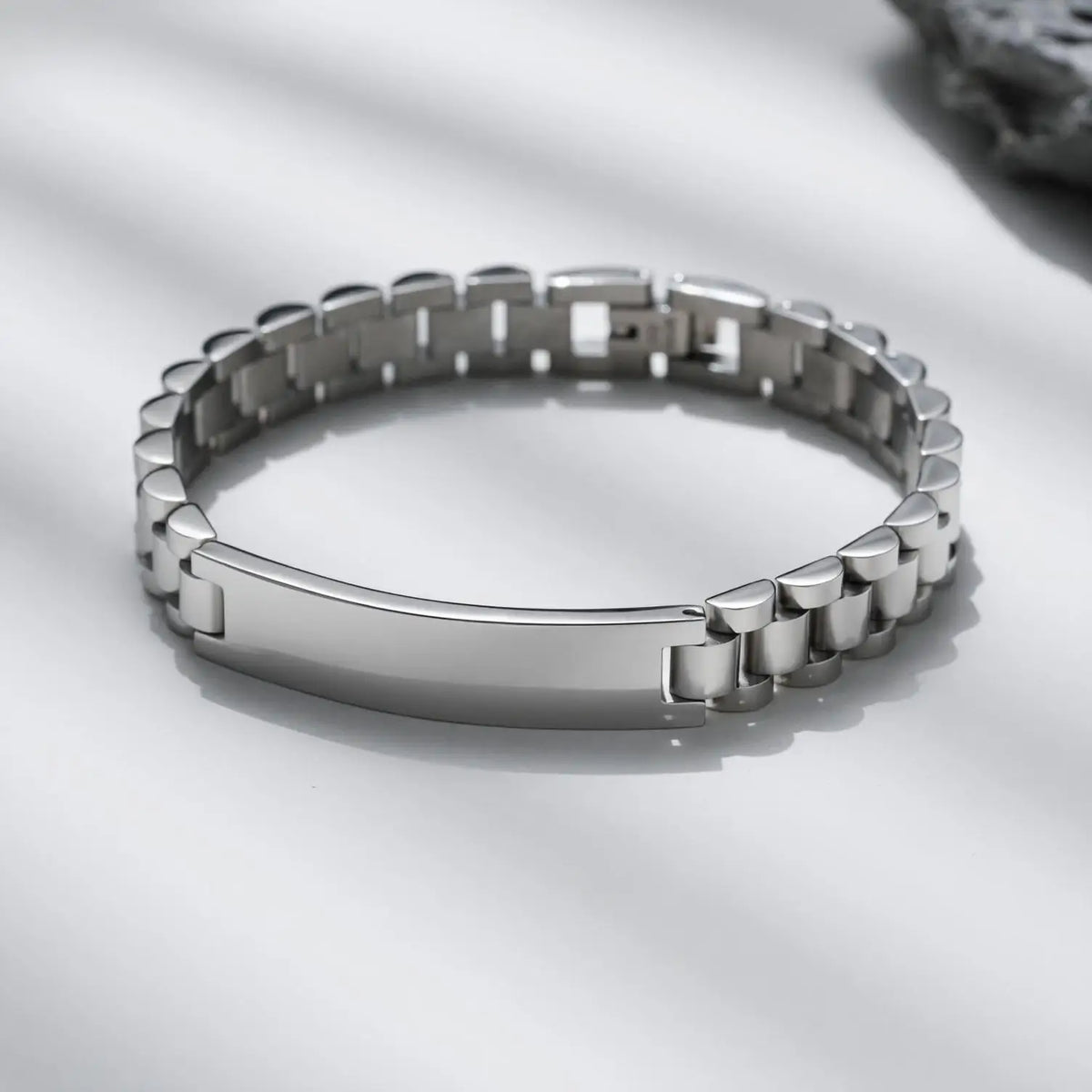 Customizable High-quality Titanium Steel Bracelets Punk Rectangle Bracelet for Women Men