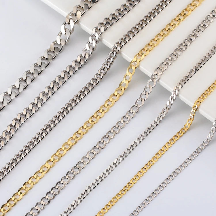 BSC-20 RINNTIN Wholesale 925 Sterling Silver Chains Gold Vermeil Jewelry